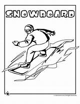 Coloring Snowboarding Pages Olympic Kids Activities Gif sketch template