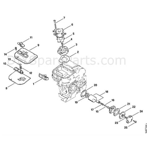 stihl  chainsaw avteqz parts diagram  air filter