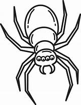 Coloring Spider sketch template