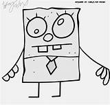 Doodlebob Spongebob Deviantart sketch template