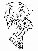 Sonic Coloring Pages sketch template