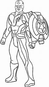 Endgame Captain Dibujo Imprimer Stampare Supercell Cartonionline sketch template