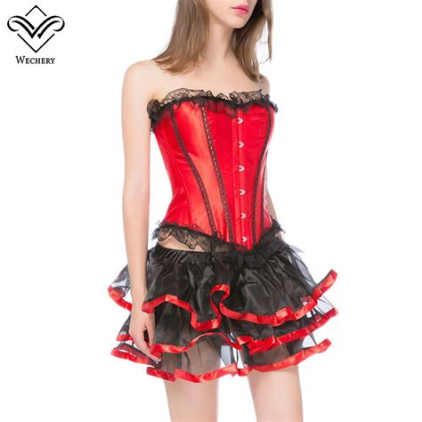 wechery bustierandcorset sexy gothic clothing steampunk corset dress lace