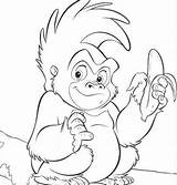 Gorilla Coloring Pages sketch template