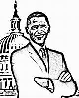 Obama Coloring Pages Printable Barack Michelle President Worksheets Clipart Color Loan Kids Preschoolers History Getcolorings Worksheeto Activities Via Library Month sketch template