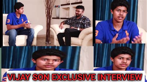Thalapathy Vijay Son Jason Sanjay First Exclusive Interview Vijay