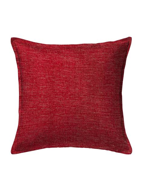 solid textured red cushion cover  set   houzzcode