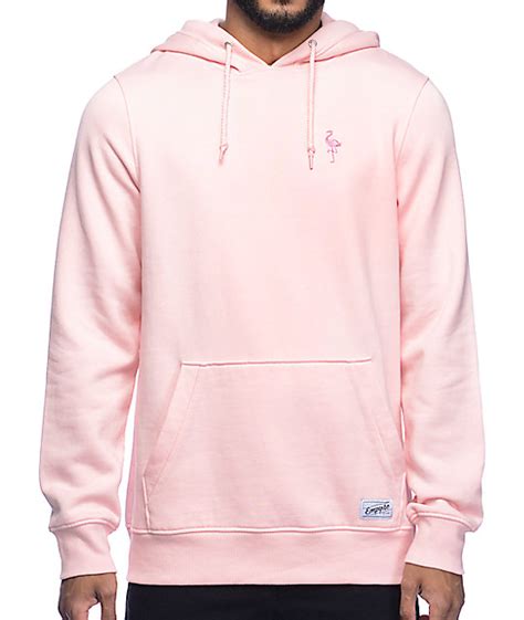 mens pink zip  hoodie hardon clothes