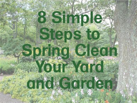 8 Simple Steps To Spring Clean Your Yard And Garden