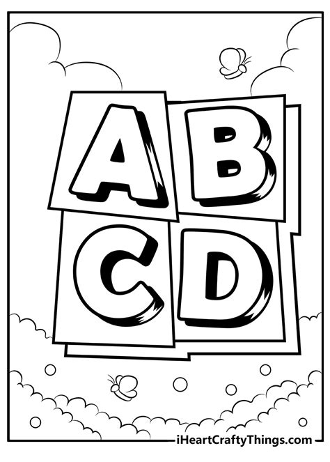 english alphabet coloring pages