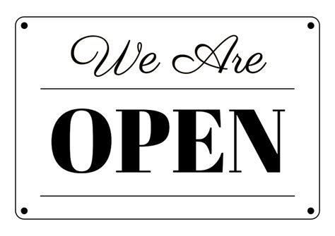 customizable open closed signs  print