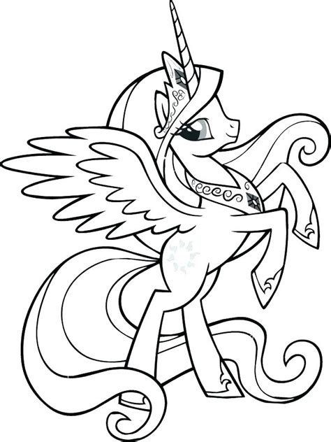 pony princess twilight sparkle coloring pages  getcolorings