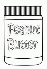 Coloring Peanut Butter Pages Clipart Peanuts Sheets Library Jar Line Cartoon Popular sketch template