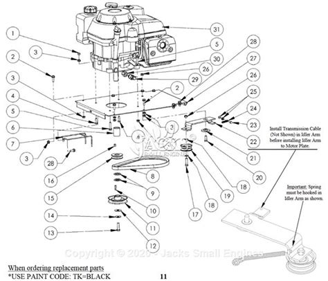 swisher pull  mower parts diagram