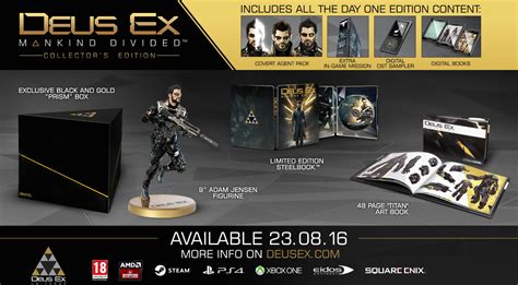 deus ex mankind divided s new trailer and collector s edition are awesome