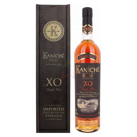 kaniche rum xo double wood artisanal rum  cassa  legno cattaneo