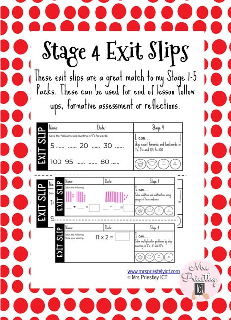 stage 4 exit slips