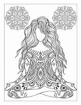 Mindfulness Colouring sketch template