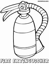 Extinguisher Fire Coloring Pages Sketch Paintingvalley sketch template