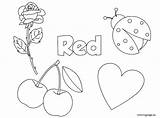 Red Coloring Pages Color Sheet Activity Things Activities Worksheets Preschool Worksheet Coloringpage Eu Colors Colouring Kids Printable Print Getcolorings Printables sketch template