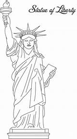 Liberty Statue Coloring Pages Kids Printable Print Book York Color Kindergarten Sheets Tex Template Studyvillage Clipart Bell Lady Anglais Cliparts sketch template