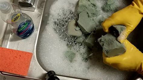 wet soapy floral foam crush oddlysatisfying youtube