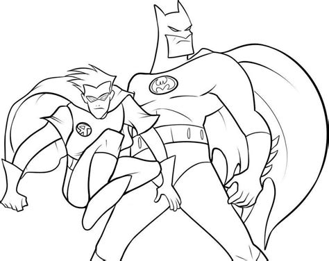 batman  robin coloring pages