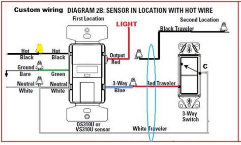 motion sensor switch wiring diagram