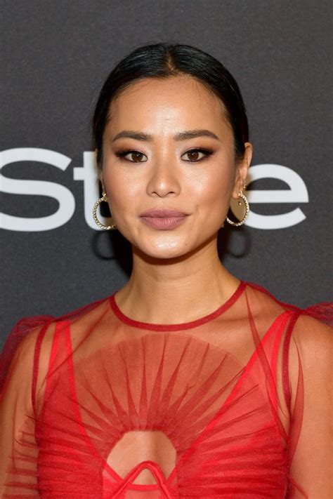 Jamie Chung At Instyle And Warner Bros Golden Globe Awards