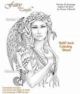 Coloring Fairy Dragon Pages Grayscale Adults Etsy Queen Tangles Adult Color Choose Board Kids Sheets Books Fairies Dragons Digi Book sketch template