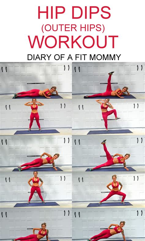 hip dips workout exercises  build  hip muscles diary   fit mommy