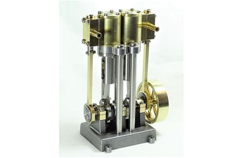 steam twin cylinder marine model steam engine fully machined kit  brass bronze  steel