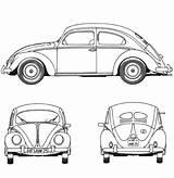 Coloring Beetle Volkswagen Pages 1952 Vw Car Bug Printable Classic Drawing Supercoloring Cars Categories Choose Board sketch template