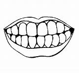 Dentes Pintar sketch template