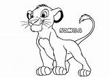 Lion King Coloring Pages Drawing Simba Kids Cartoon Drawings Looking Disney Baby Simple Animal Re Bestcoloringpagesforkids sketch template