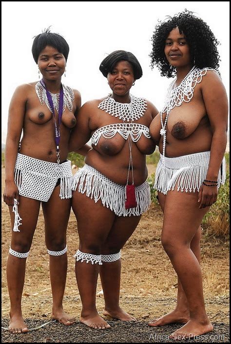 a nice trio of an african tribal milf from a village africa sex press