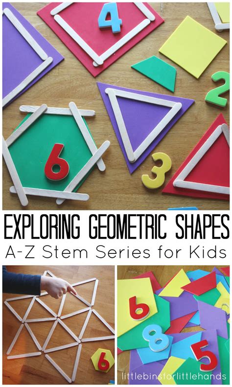 geometric shapes activity stem ideas  kids