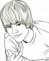 Bieber Justin Coloring Pages Sleepover Celebrity Schilderen Portret Netart Books Handsome Activity Men Invitations Kids Van Kleurplaten Da Print Bord sketch template