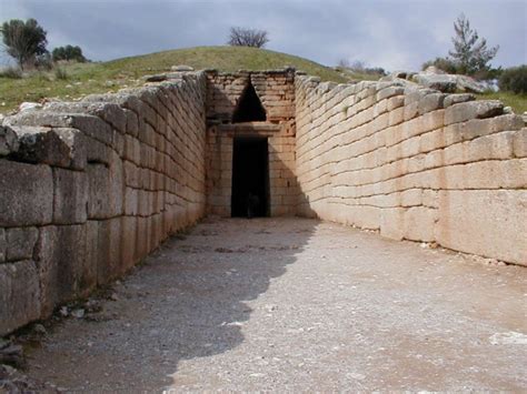 mycenae beehive tomb exterior view