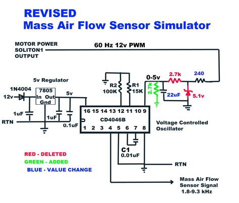 pin mass air flow sensor wiring diagram