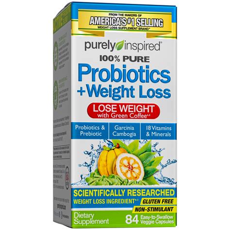 purely inspired probiotics weight loss  green tea garcinia