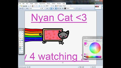 drawing  nyan cat youtube