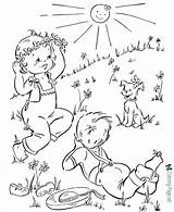 Coloring Spring Pages Kids Color Printable Kid Sheets Book Sunny Nature Sheet Fun Preschool Boys Colouring Clipart Girl Colorat Primavara sketch template