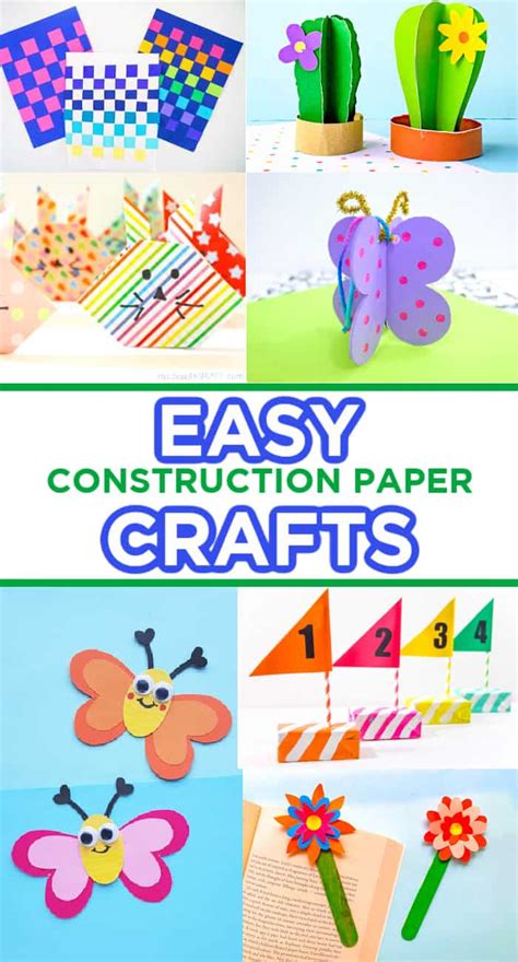 easy construction paper crafts   happy