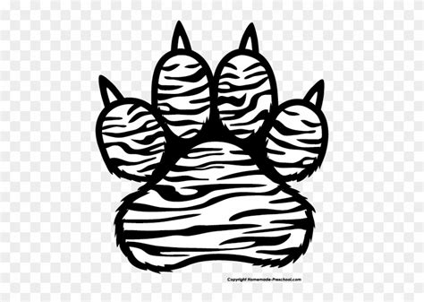tiger paw coloring page tigers coloring pages tigerpaw   psa