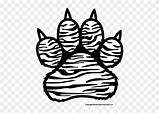 Paw Tigers Clipartmax Clemson sketch template
