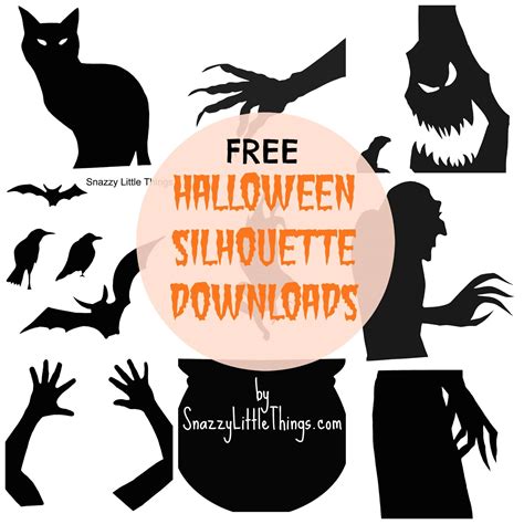 downloads halloween window silhouettes snazzy