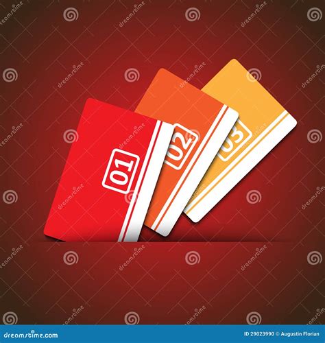 cards  numbers stock vector illustration  element