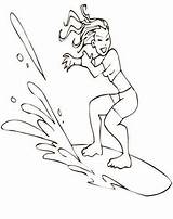Colorir Surf Onda Surfing Prancha Surfen Pegando Tudodesenhos Pianetabambini Scrivi sketch template