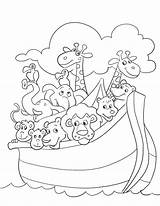 Coloring Ark Noahs Animal Getdrawings Pages sketch template